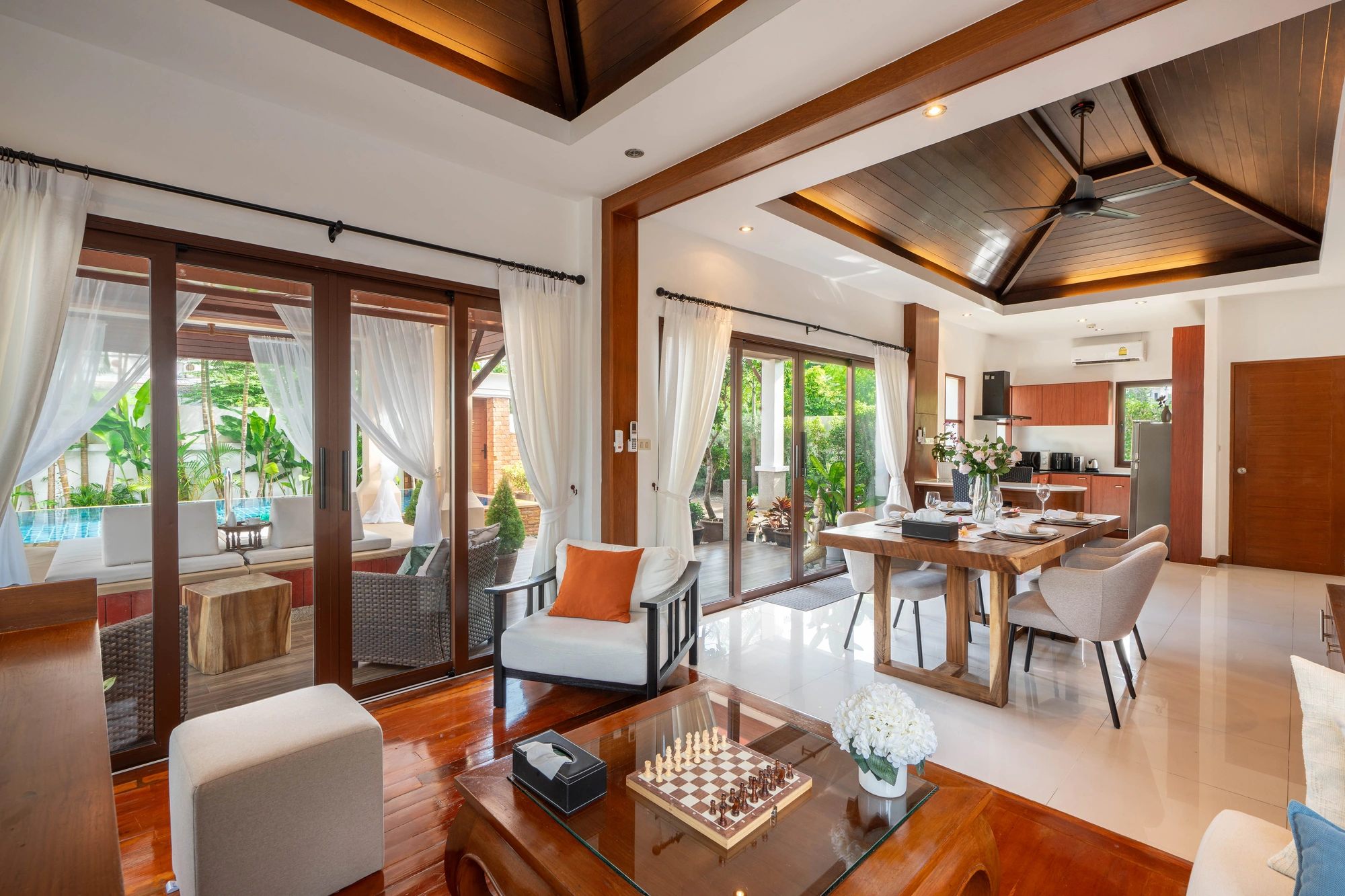 Living and dining